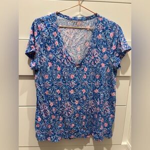 Lilly Pulitzer Etta Top XL EUC